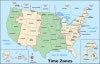 free printable us time zone map with state names