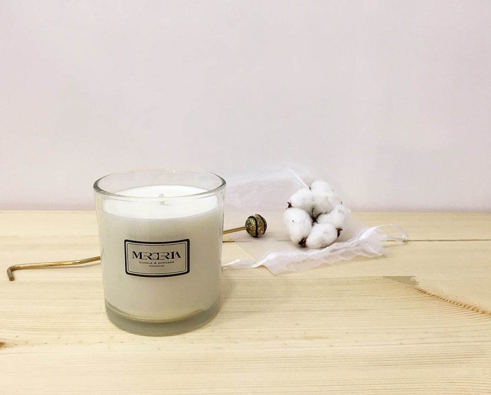 Cotton buns Candle soya, incense, interior accesso